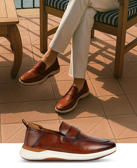 Leather Sneaker Loafers