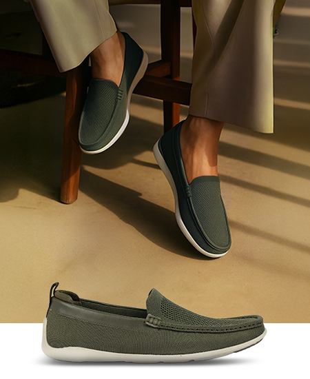Mesh Slip-On Loafers