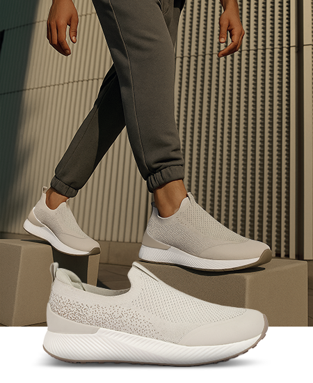 Textured Knit Slip-Ons