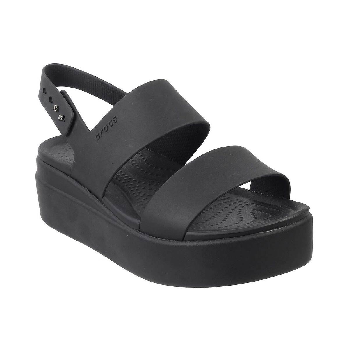 black suede crocs