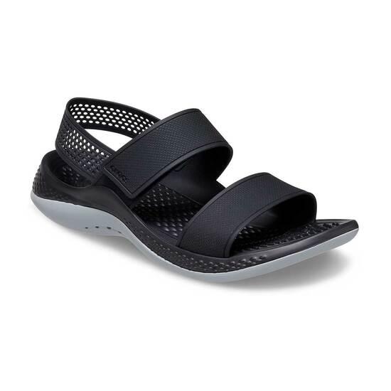 Crocs LiteRide Black-Grey Casual Sandals