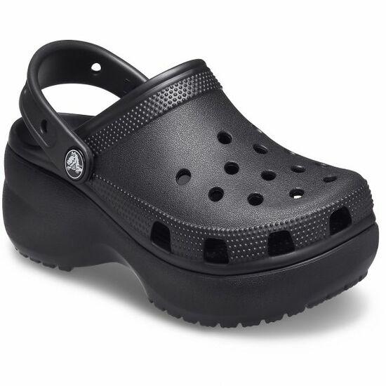 crocs black solid clogs