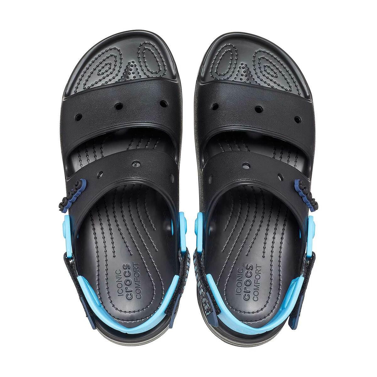 crocs men black sandals