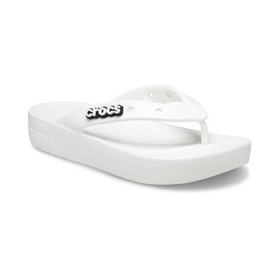 Crocs White Casual Slippers