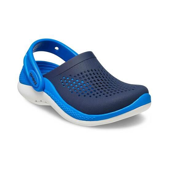Crocs LiteRide Navy-Blue Casual Clogs For Kids