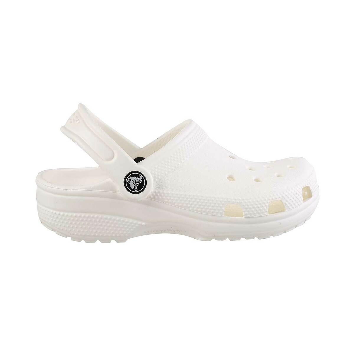 crocs plain white