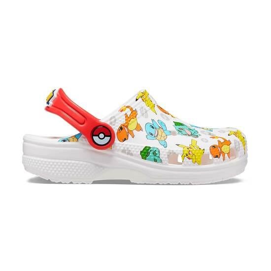 Kids-Girls White-Multi Casual Clogs