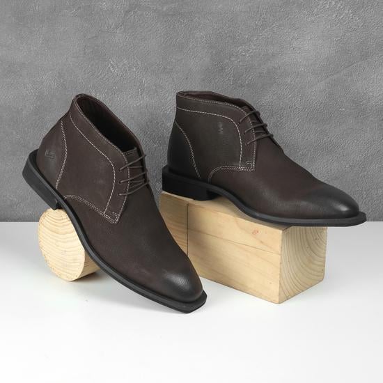 Men Brown Casual Boots