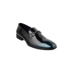 Men Blue Party Moccasin