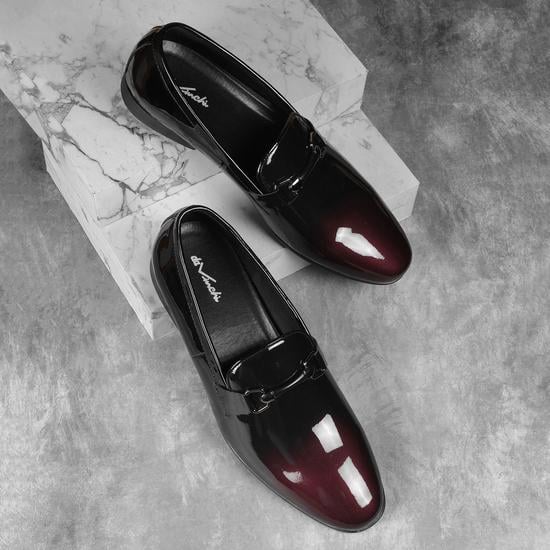 Men Wine Formal Slip Ons