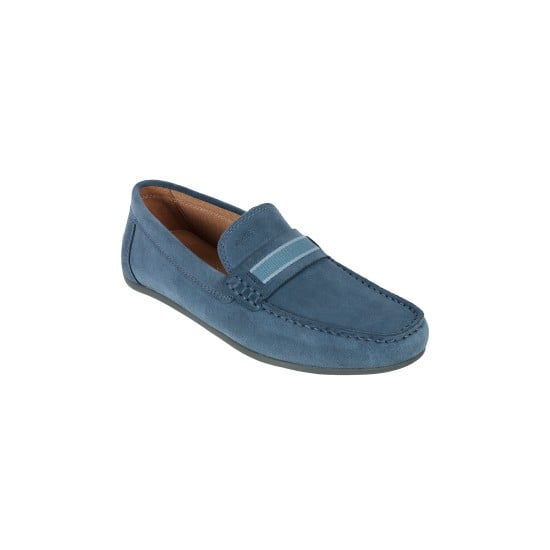 Men Blue-suede Casual Loafers