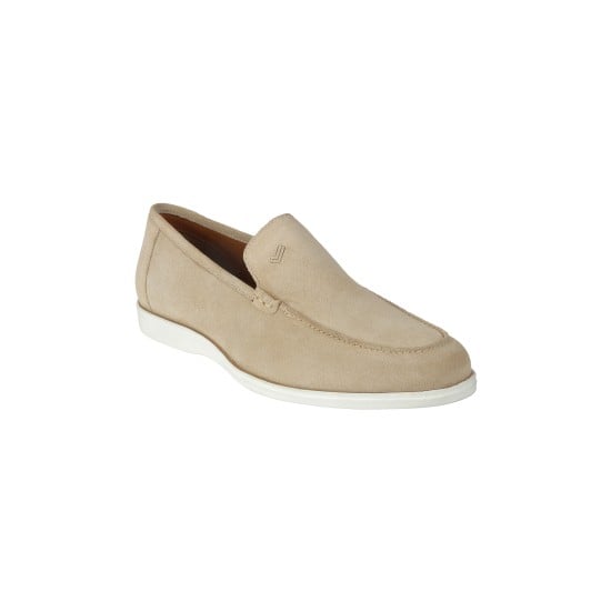 Men BeigeSuede Formal Moccasin