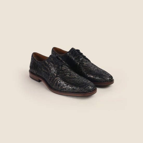 Men Black-Multi Party Lace Up