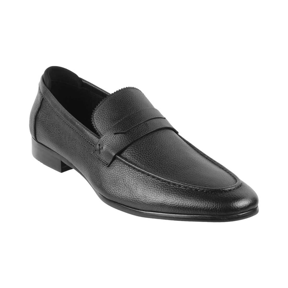 Buy Mochi Men Black Formal Slip Ons Online SKU:, 54% OFF