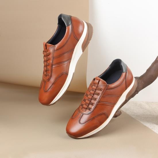 Men Tan Casual Lace Up