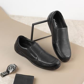 Davinchi Men Black Casual Loafers(SKU: 14-1096-11-40)