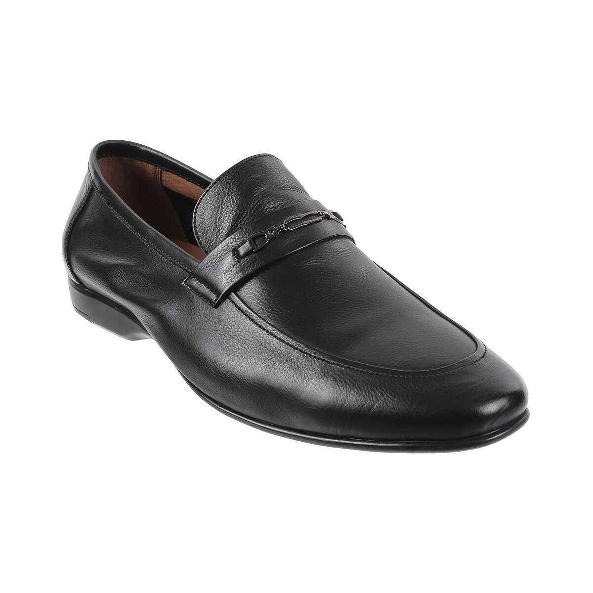 Buy Men Black Formal Moccasin Online | SKU: 14-1105-11-40-Metro Shoes