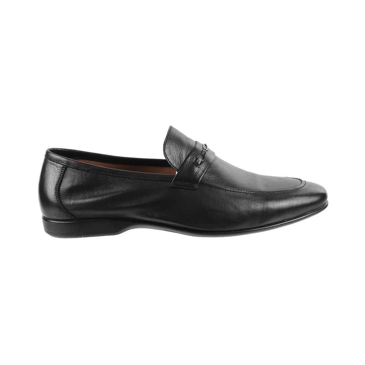 Buy Men Black Formal Moccasin Online | SKU: 14-1105-11-40-Metro Shoes
