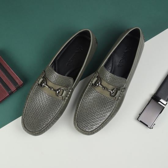 Men Olive Casual Loafers