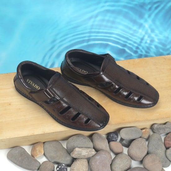 Men Brown Ethnic Sandals
