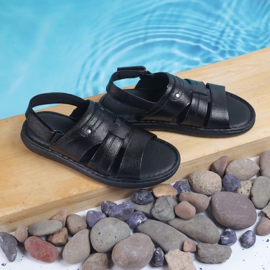 Men Black Casual Sandals