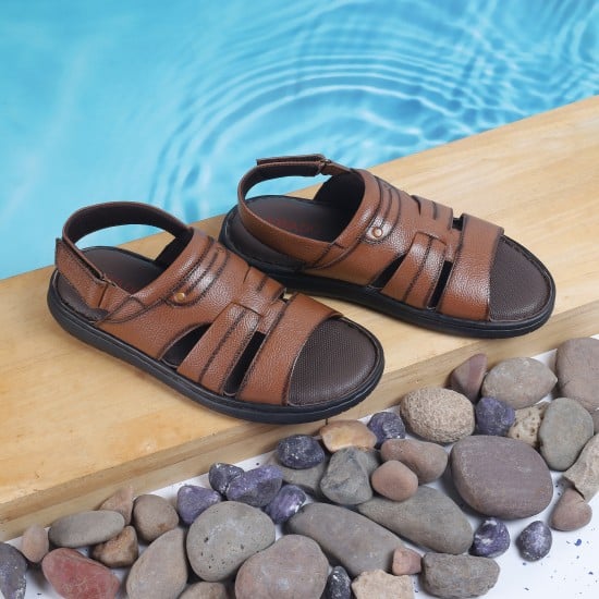 Men Tan Casual Sandals