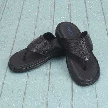 Vivado Men Black Casual Slippers(SKU: 14-1211-11-43)