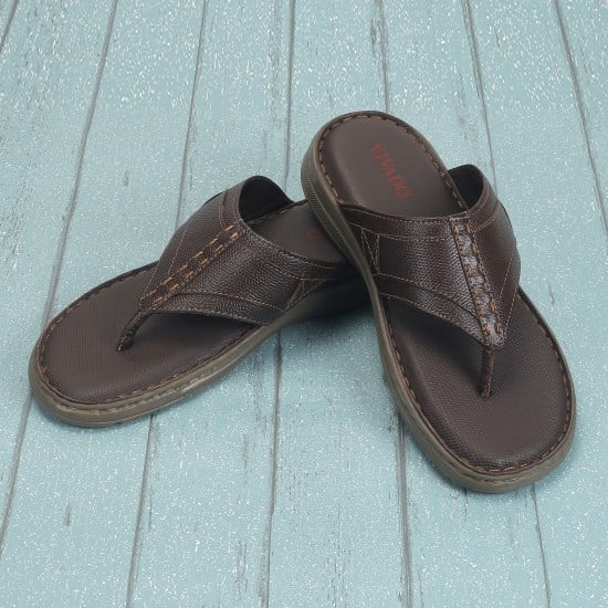 Men Tan Casual Slippers