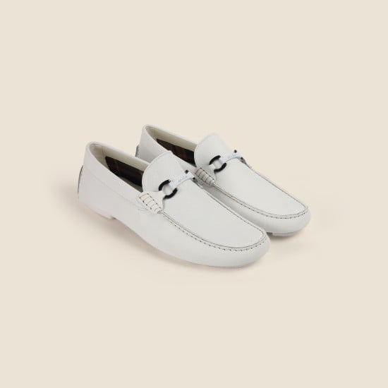 Men White Casual Loafers