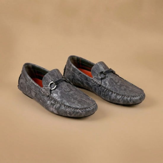 Men Grey Casual Loafers