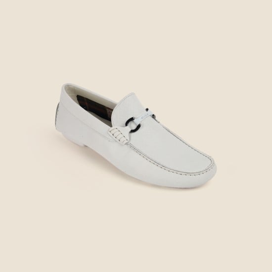 Men White Casual Loafers