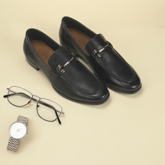 Men Black Formal Moccasin