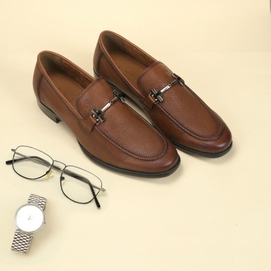 Men Tan Formal Moccasin
