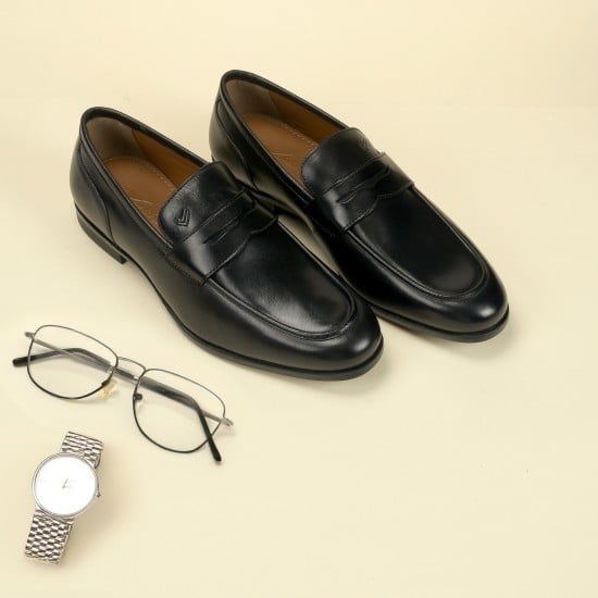 Men Black Formal Moccasin
