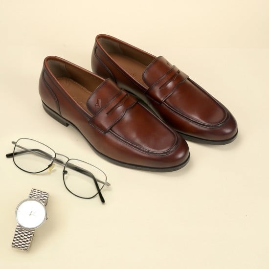Men Tan Formal Moccasin