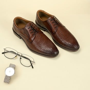 Davinchi Men Tan Formal Lace Up(SKU: 14-1252-23-40)
