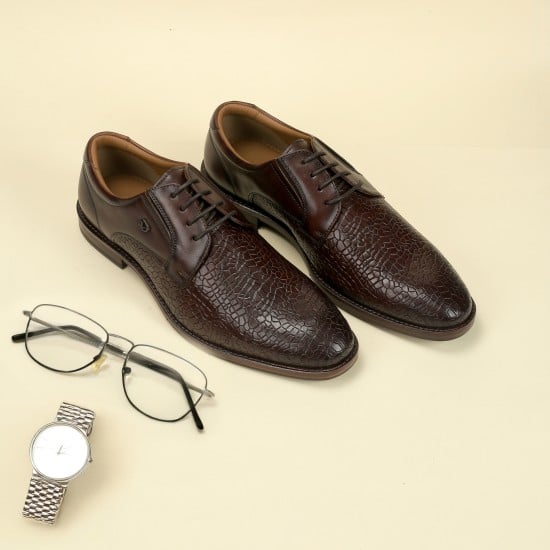Men Brown Formal Lace Up