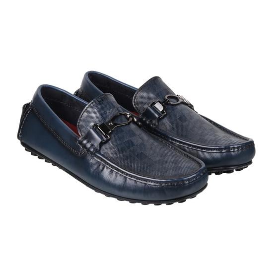 Men Navy-Blue Casual Loafers