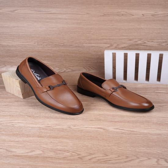 Men Tan Formal Moccasin