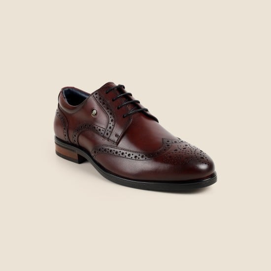 Men Wine Formal Brogue