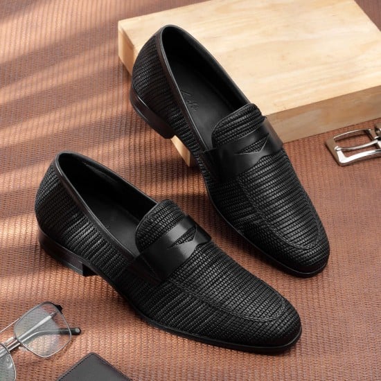 Men Black Formal Moccasin