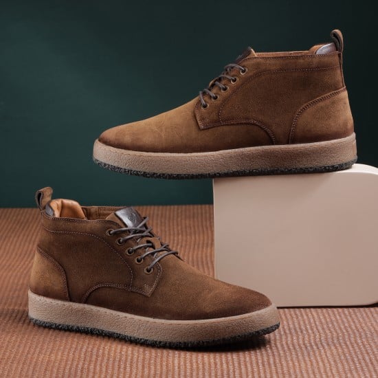Men Camel Casual Boots