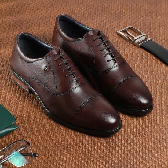 Men Brown Formal Oxford