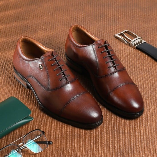 Men Tan Formal Oxford