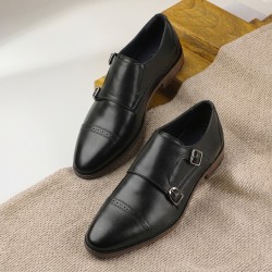 Men Black Formal Monk