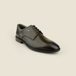 Men Olive Formal Lace Up