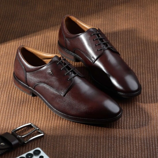 Men Coffee Formal Lace Up