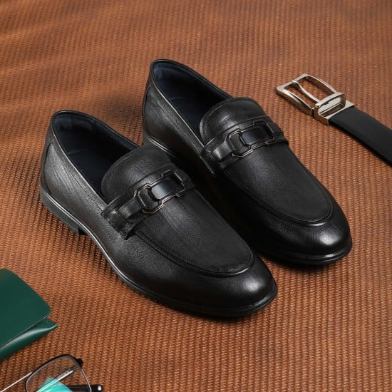 Men Black Formal Moccasin