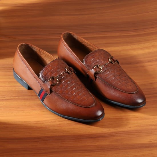 Men Tan Formal Moccasin