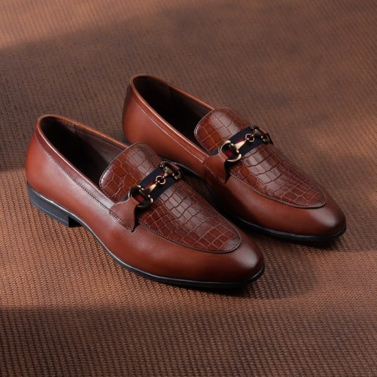 Men Tan Party Moccasin